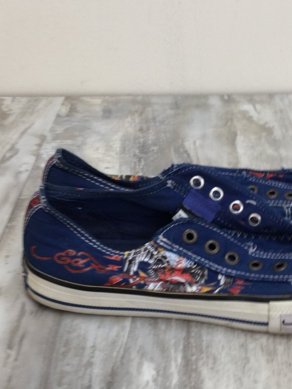 Ed Hardy Blue Sneakers 9 - Picture 7 of 9